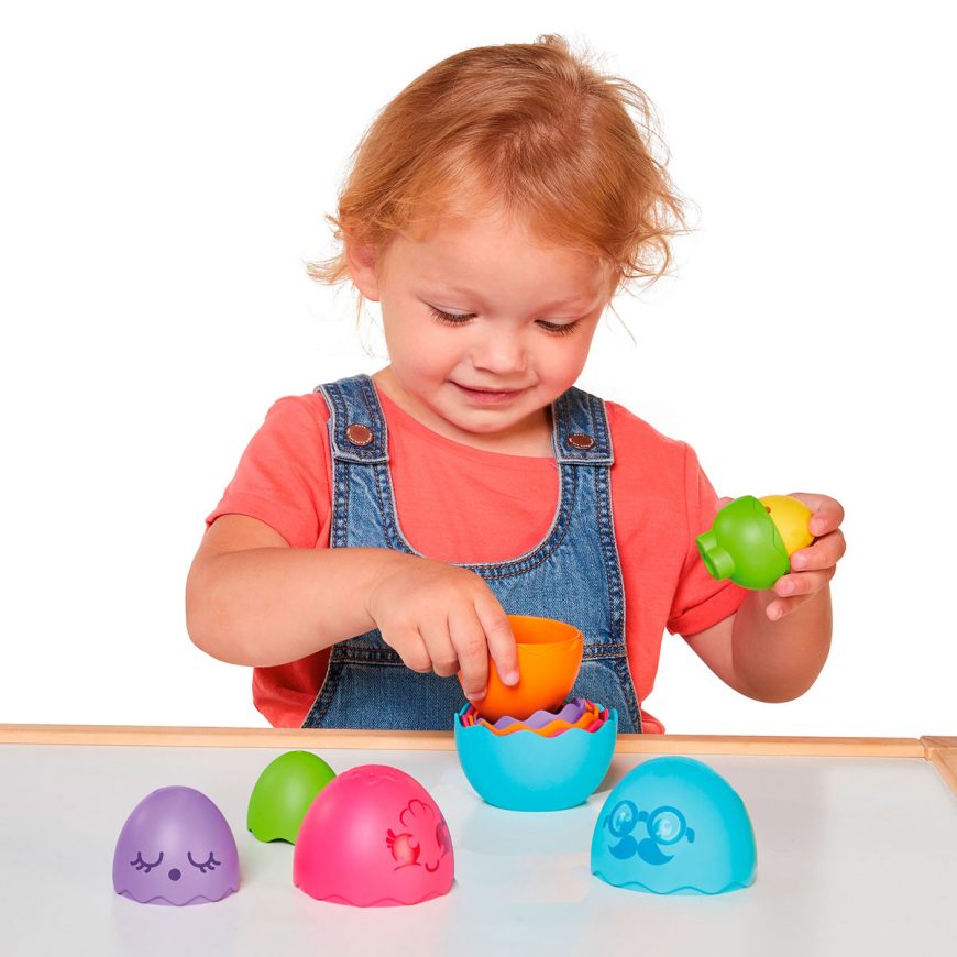 HUEVOS ENCAJABLES FORMAS Y COLORES - JUEGO INFANTIL - TOMY