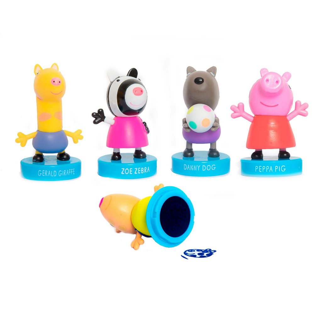 Peppa Pig Figura con Sello Pack de 5