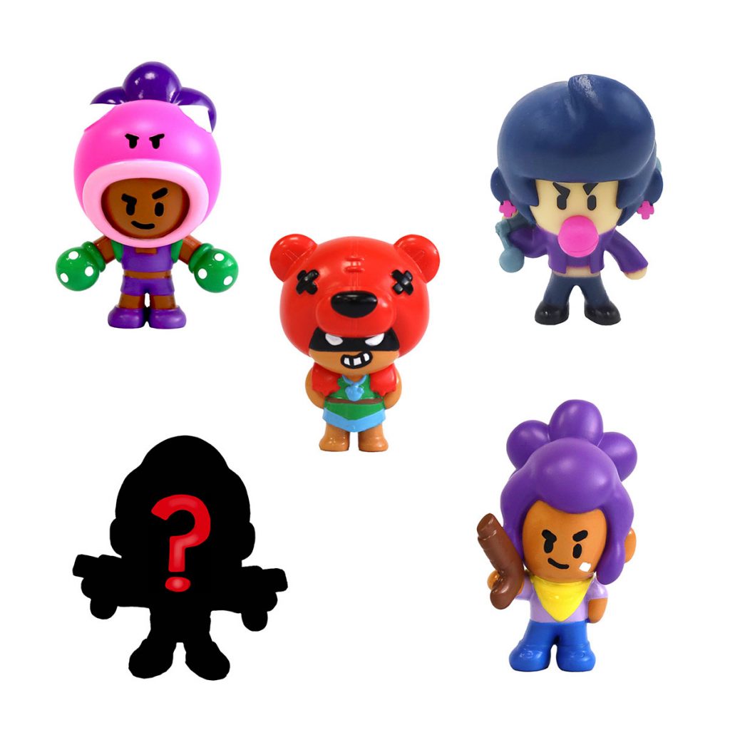 Brawl Stars Pack 5 Figuras de Acción Bizak 64116031 - Juguetilandia