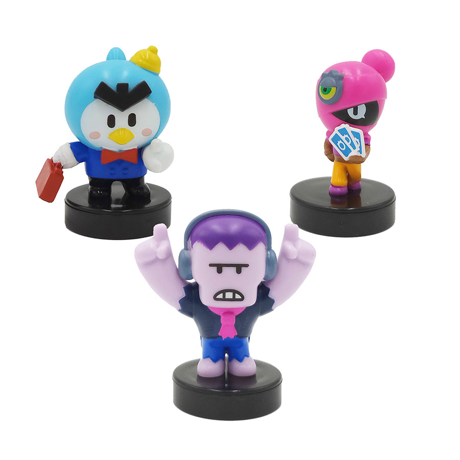 BRAWL STARS PACK 3 FIGURAS EN CAJA - Cortina Toys