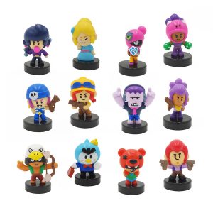 Pack 5 Figuras de juguete coleccionables de personajes del videojuego Brawl  Stars