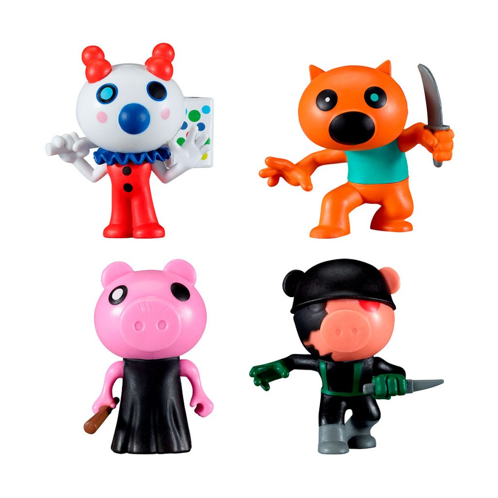 Piggy Pack de 4 Figuras 8cm