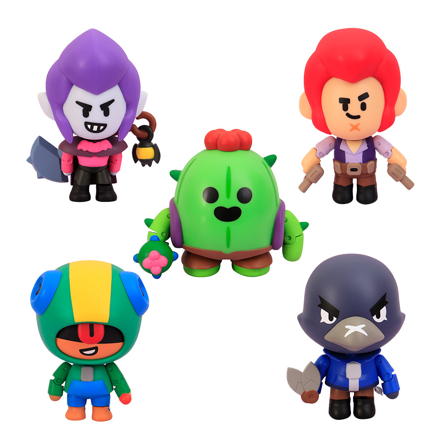 Brawl Stars Figura de Acción Pack de 5 en Caja – Bizak