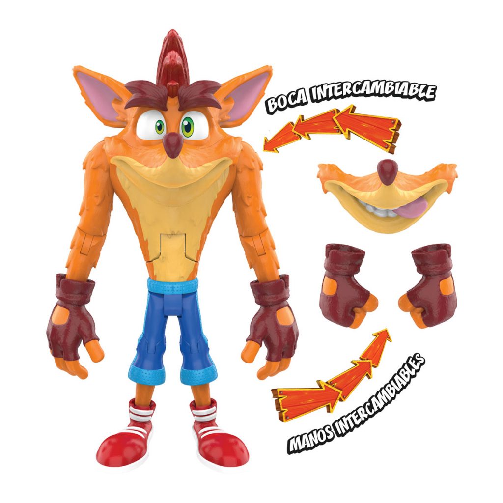 Crash Bandicoot Figura Articulada 15cm