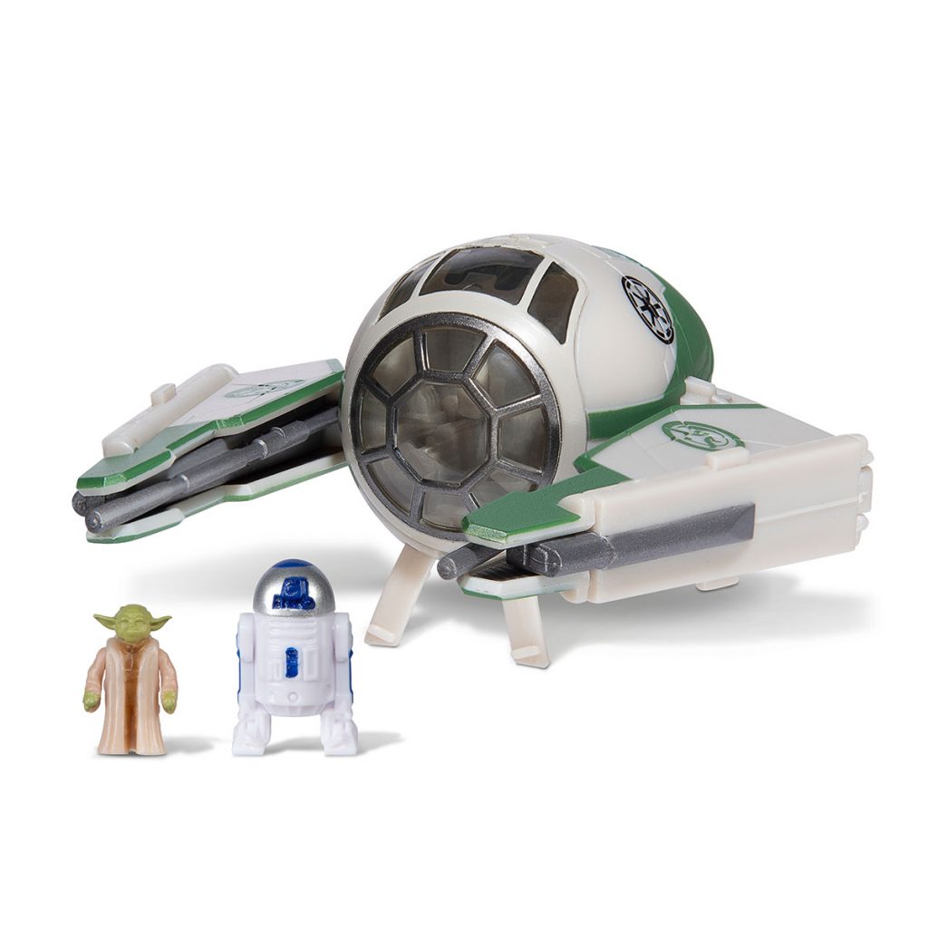Star Wars Nave 8cm Jedi Starfighter De Yoda & Figura
