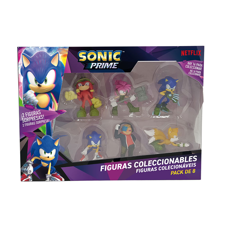 Muñecos Sonic Pack X 3 Juguete Figura De 13cm