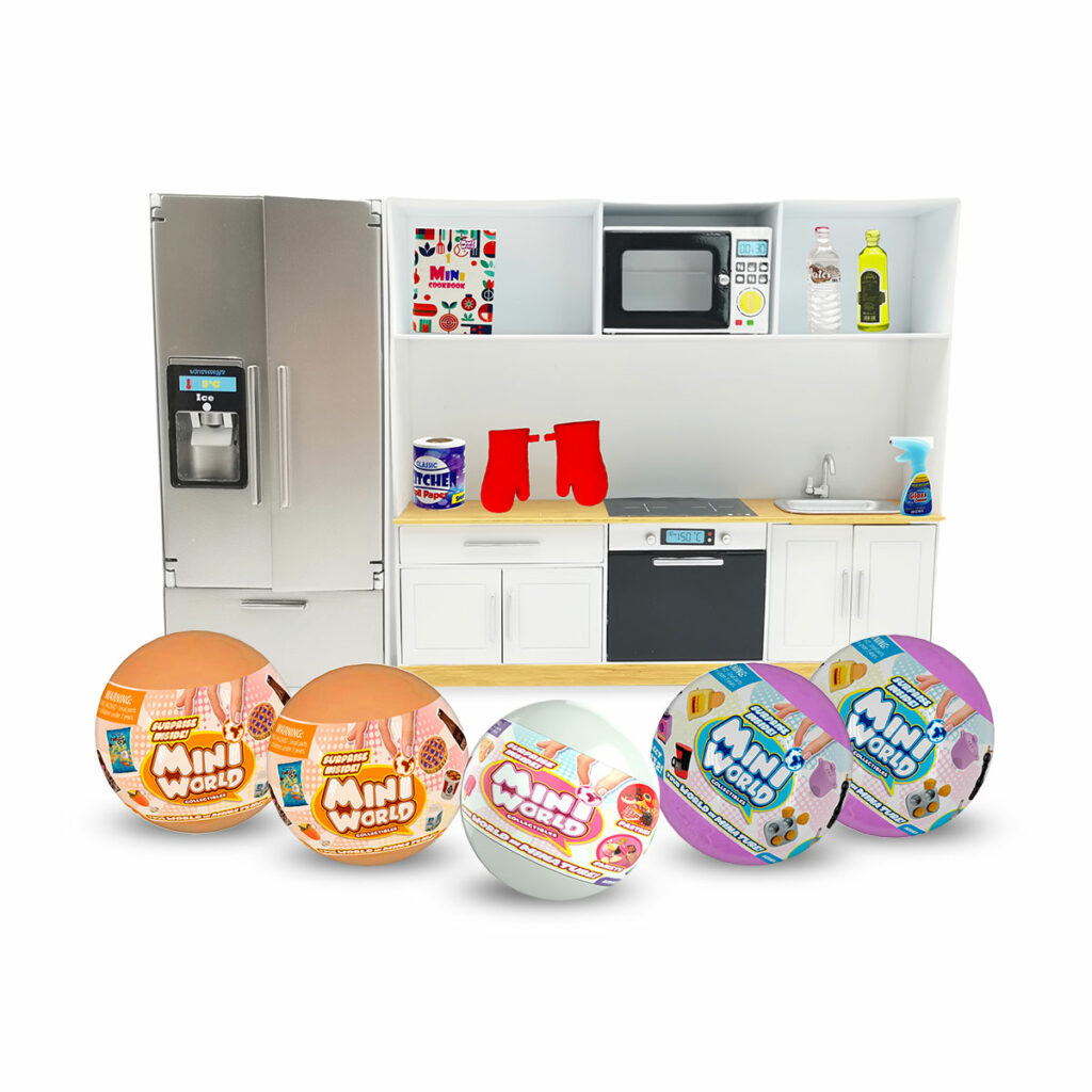 Mini World Playset Cocina con 5 Bolas